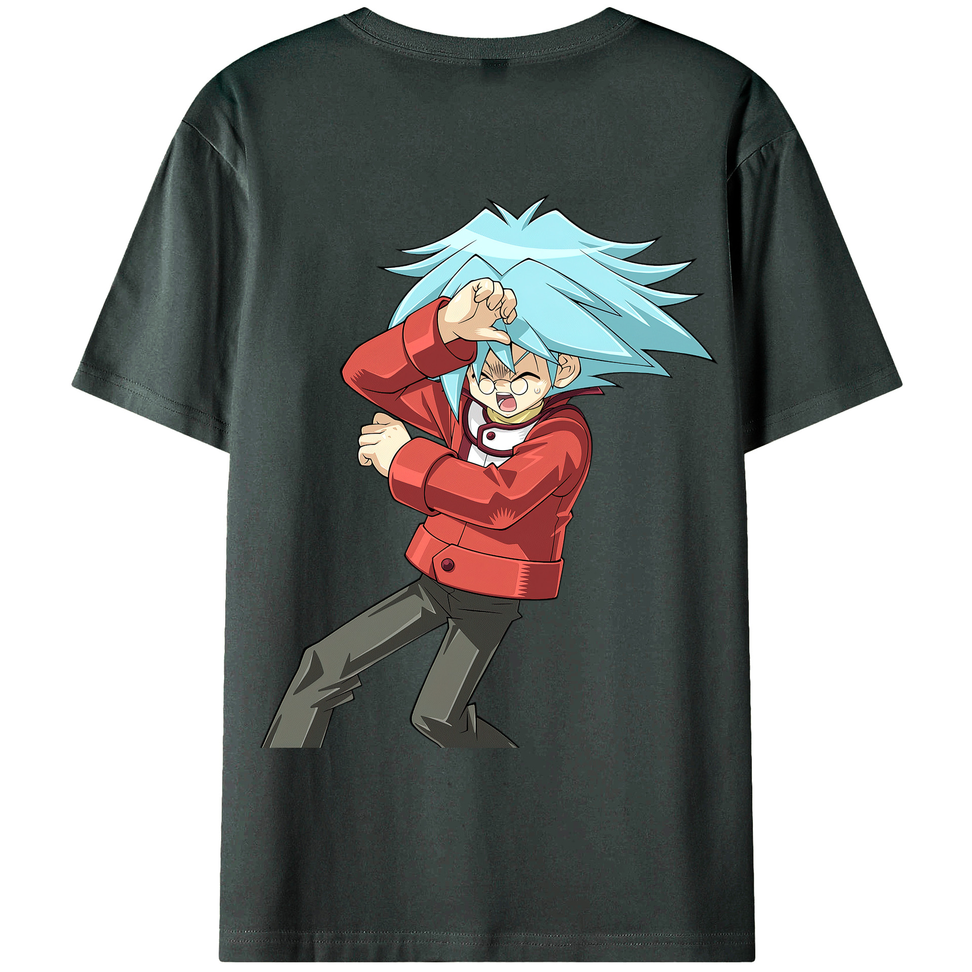 （画像用） 遊☆戯☆王 Yu-Gi-Oh! 綿100％ メンズ半袖Tシャツ（バックプリント） 通気性